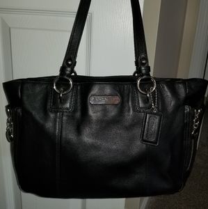 Coach Black Leather Shoulder Bag